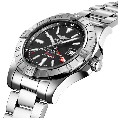 breitling avenger 2 gmt black steel review|Breitling Avenger ii gmt price.